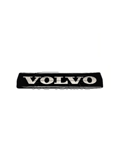 Наклейка передней эмблемы на решётке радиатора с логотипом Volvo, шильдик чёрный