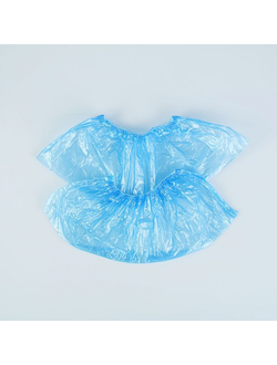 Бахилы "Эконом" 20 мкм, голубой/серебро. 100 пар