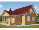 Проект деревянного дома (100 м2) НД14
