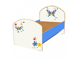 Кровать детская 1 Бабочки синие (серия 1)