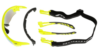 Спортивные очки Goggle TROY T672-3 matt neon yellow-gray