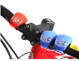 Фонарь велосипедный BL008-9, 2 LED, 3 режима, силиконовый корпус, 2 шт.