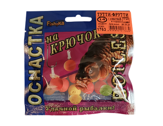 Бойлы Boiles &quot;Fish-ka&quot; оснастка на крючок/14мм/ 15шт, аромат ТУТТИ-ФРУТТИ