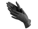 Перчатки Виниловые черные Aviora (уп 100шт.) S/M/L/XL