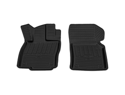 Коврик салонный резиновый (черный) для Skoda Octavia A7 (13-20) (передний ряд сидений) (Борт 4см)