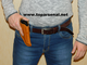 Russian authentic leather belt holster PM, MP-654K, Makarov, Walther PPK RED