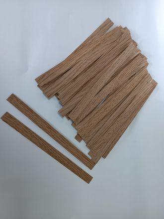 Фитиль деревянный Дуб, 0,6 мм *1,2 см.*15 см., 1 шт.