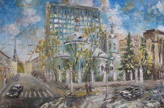 Картина Церковь Космы и Дамиана на Маросейке Круглова Светлана