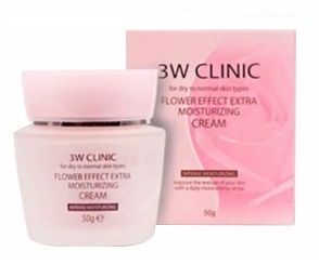 3W CLINIC Крем для лица УВЛАЖНЯЮЩИЙ Flower Effect Extra Moisture Cream, 50 гр. 282930