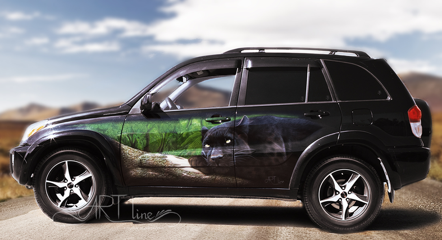 Аэрография Toyota rav4