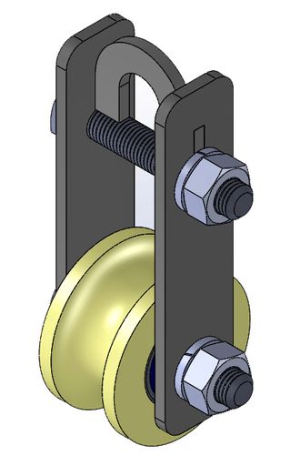 Ролик ПОДЬЕМНЫЙ d40, КАПРОЛОН. Артикул Р1059