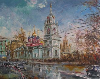 Картина Варварка. Церковь Георгия Победоносца на Псковской горе Круглова Светлана