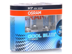 Лампа галогенная Osram H7 4200K Cool Blue Intense, 12V 55W, 2 шт.