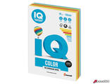 Бумага цветная IQ color, А4, 80 г/м2, 250 л., (5 цветов x 50 листов), микс интенсив, RB02. 110691