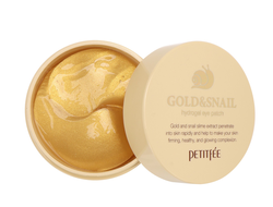 Патчи для глаз гидрогелевые с золотом и экстрактом улитки PETITFEE Gold & Snail Eye Patch