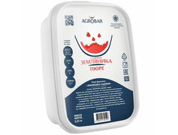 Пюре замороженное Агробар, Земляника Садовая, 250 грамм