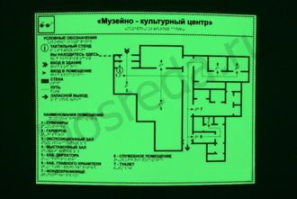 Светонакопительная мнемосхема 1180х900 мм