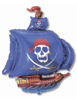 Пиратский корабль, Синий 104см