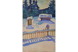 «Тени на снегу» 1963-1965 г.г., холст, масло 57х37