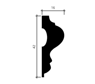 Молдинг 6.51.301 - 42*16*2000мм