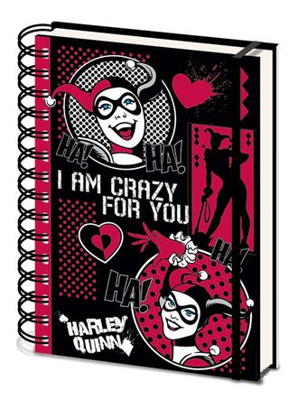 Записная книжка Harley Quinn (I Am Crazy For You) A5 Wiro