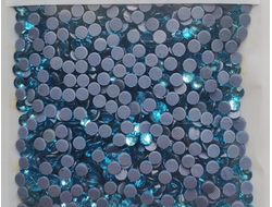 Стразы термоклеевые, цвет голубой, размер SS16 (3,8 - 4,0 мм), 1440 шт