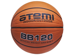 Мяч баскетбольный Atemi BB120 мягкая резина, deep channel, размер 7