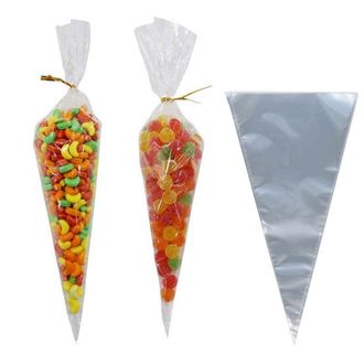 Треугольные пакеты для сладостей/печенья, длина 350 мм, ширина 180 мм, 10 штук