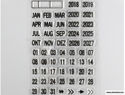 Штамп для творчества силикон "Календарные даты" 16 х 11 см