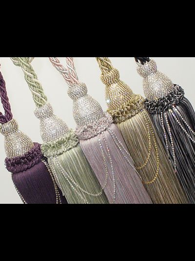 Гламурные дизайнерские кисти для штор со стразами, самых удачных оттенков в ассортименте