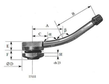 15111 Металлический вентиль (длина 89 мм) для б/к грузовых дисков