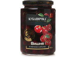 Вишня в сиропе (компот) 750 гр. Кубаночка