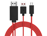 Кабель HDMI штекер - USB штекер + micro USB штекер