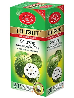 Чай Tea Tang зелёный с добавками пакетированный "Саусеп", 20 шт. х 2 г, карт.