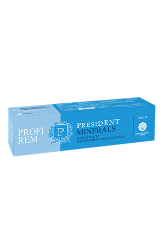 Зубная паста Profi Rem Minerals для реминерализации эмали, PresiDENT, 50 мл.