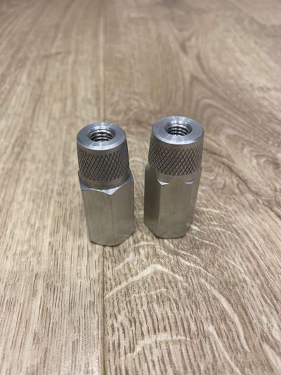 Переходные клеммы титанат длинные с резьбой М8 (4.5см)