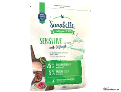Sanabelle Sensitive Санебель Сенсетив корм для взрослых кошек с чувствительным пищеварением - домашняя птица, 10 кг