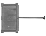 Задвижка для печи ЗВ-7А с проходным каналом 300х160 мм (RLK, Россия)