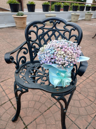 Шляпная коробка из гипсофилы