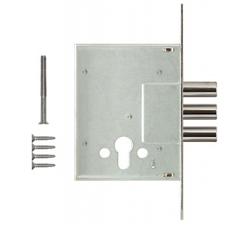 Замок врезной цилиндровый 257 w/b (никель)