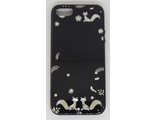 Защитная крышка iPhone 7 &#039;Лисы&#039; со стразами черная