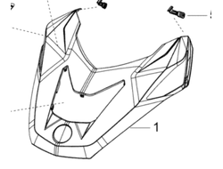 Капот оригинал BRP 517304585/517305521 для BRP LYNX/Ski-Doo