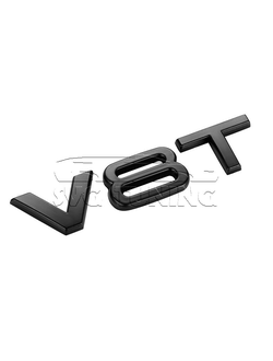 Чёрная эмблема V8T на крыло Audi
