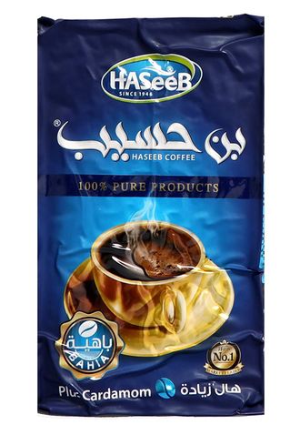 Арабский кофе с кардамоном (Plus Cardamon), молотый, 200 гр., Haseeb, Сирия