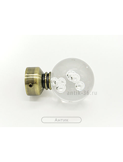 Шар "Стекло". Наконечник для металлических карнизов. 16 мм