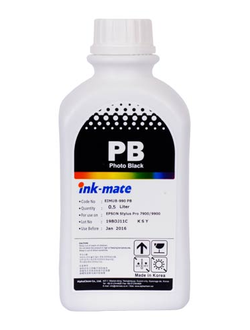 Чернила чёрные Фото Ink-Mate для Epson Stylus Pro 4880, 7890, 3880, 9700, 7880, 7700, 9890, 4900, 3800, 7900, 9900, 9880, 11880, SureColor SC-T3200, T3000, T5200, T5000, T7200, T7000, P6000, P8000, P7000, P9000, P5000, 500 мл