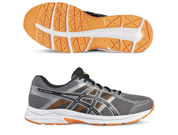 Кроссовки  ASICS GEL-CONTEND 4 карбон/черный/оранжевый  T715N-9790   (Размеры: 10,5)