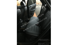 Чехлы Автопилот из экокожи (черный+черный) на Hyundai Tucson III (2015+) 