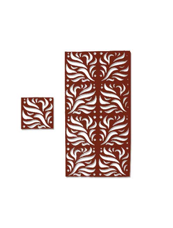 Японские фигурные шторы, лазерная резка, современный растительный орнамент из листьев. Продажа оптом