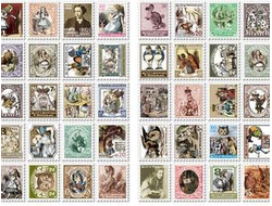 Наклейки "Stamps. Alice"